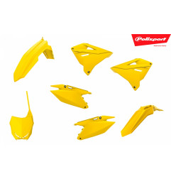 POLISPORT KOMPLET PLASTIKÓW SUZUKI RM 125/250 '01-'08 RESTYLING NA RMZ 450 '22' KOLOR ŻÓŁTY