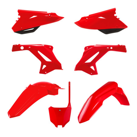 POLISPORT KOMPLET PLASTIKÓW HONDA CR 125/250 '02-'07 (RESTYLING NA MODEL 2022) KOLOR OEM (CZERWONO CZARNY)