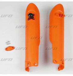 UFO OSŁONY TELESKOPÓW ( AMORTYZATORÓW ) PRZEDNICH KTM SX / SX-F '15-'22, Z BLOKADĄ KOLOR POMARAŃCZOWY