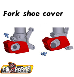 FM-PARTS OSŁONA DOLNEJ CZĘŚCI AMORTYZATORA PRZÓD (Z ZESTAWEM MONTAŻOWYM) BETA RR/X-TRAINER KOLOR CZERWONY