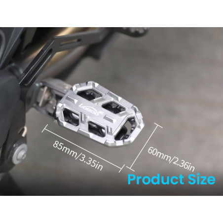 LOBOO Szerokie podnóżki do BMW G310GS, F750GS, F850GS, S1000XR, RI200GS, R1200GS, R1250GS, R1250GS Adventure, R1300GS