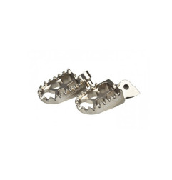SCAR RACING PODNÓŻKI PEGI ALUMINIOWE EVO YAMAHA YZ / YZF / WR / WRF / TENERE 700, FANTIC KOLOR SREBRNY