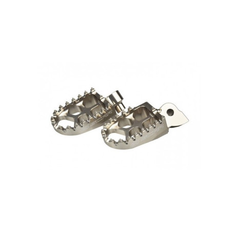 SCAR RACING PODNÓŻKI PEGI ALUMINIOWE EVO YAMAHA YZ / YZF / WR / WRF / TENERE 700, FANTIC KOLOR SREBRNY