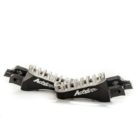 ACCEL PODNÓŻKI KAWASAKI KXF250 '05-'17, KXF450 '07-'17, ALUMINIUM T7075, KOLOR CZARNY, REGULOWANA SZEROKOŚĆ - PROMOCJA