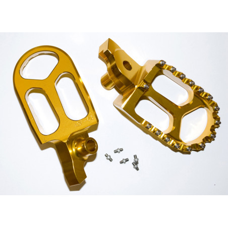 JR WYPRZEDAŻ PODNÓŻKI PEGI ALUMINIOWE SUZUKI RMZ 250 '07-'09, RMZ 450 '05-'07 KOLOR ZŁOTY (2SZT)