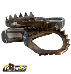 FM-PARTS OFFSET SPODNÓŻKI (KOMPLET) STAINLESS FOOTPEGS BETA '20-'24 KOLOR STALOWY