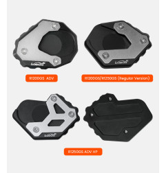 LOBOO Nakładka na stopkę boczną, aluminiowa do BMW R1200/1250GS ADV