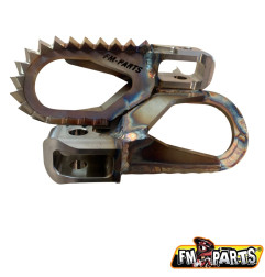 FM-PARTS OFFSET SPODNÓŻKI (KOMPLET) STAINLESS FOOTPEGS BETA '20-'24 KOLOR STALOWY