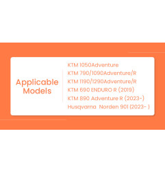 LOBOO Nakładka na stopkę boczną, aluminiowa do KTM690, KTM790 Adventure, KTM790 Adventure R, KTM890 Adventure R, KTM1050, KTM119