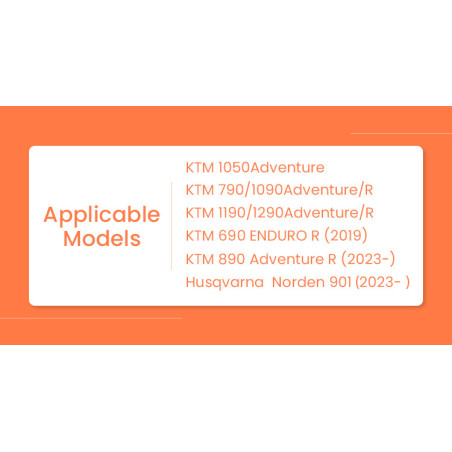LOBOO Nakładka na stopkę boczną, aluminiowa do KTM690, KTM790 Adventure, KTM790 Adventure R, KTM890 Adventure R, KTM1050, KTM119