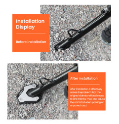 LOBOO Nakładka na stopkę boczną, aluminiowa do KTM690, KTM790 Adventure, KTM790 Adventure R, KTM890 Adventure R, KTM1050, KTM119