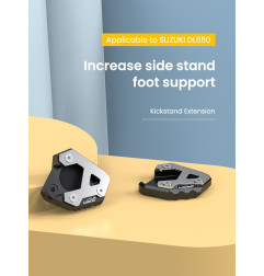 LOBOO Nakładka poszerzajaca na stopkę boczną, aluminiowa do SUZUKI DL650