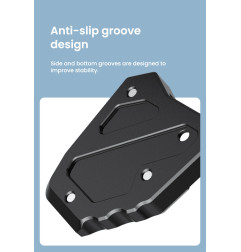LOBOO Nakładka poszerzajaca na stopkę boczną, aluminiowa do SUZUKI DL650