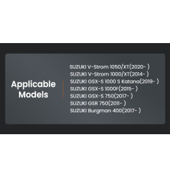 LOBOO Nakładka na stopkę boczną, aluminiowa do SUZUKI V-Strom 1050/XT, V-Strom 1000/XT, SUZUKI GSX-S 1000F, SUZUKI GSX-S 750, SU