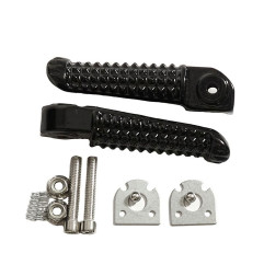 BIKETEC PARTS ZESTAW PODNÓŻKÓW (PODNÓŻKI) PASAŻERA KOMPLETNY Z MOCOWANIAMI YAMAHA YZF R1 '02-11, YZF R6 '03-11 KOLOR CZARNY