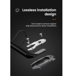 LOBOO Nakładka na stopkę boczną, aluminiowa do SUZUKI V-Strom 1050/XT, V-Strom 1000/XT, SUZUKI GSX-S 1000F, SUZUKI GSX-S 750, SU