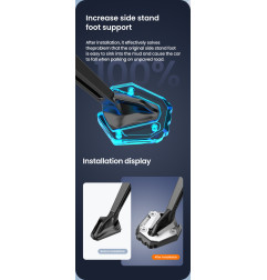 LOBOO Nakładka na stopkę boczną, aluminiowa do KTM1290 Super Adventure S (2022-)