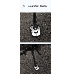 LOBOO Nakładka na stopkę boczną, aluminiowa do SUZUKI V-Strom 1050/XT, V-Strom 1000/XT, SUZUKI GSX-S 1000F, SUZUKI GSX-S 750, SU