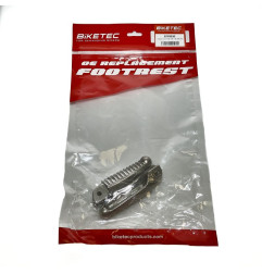 BIKETEC PARTS ZESTAW PODNÓŻKÓW (PODNÓŻKI) KIEROWCY DUCATI 848/1098/1198 '08-13 KOLOR SREBRNY