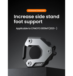 LOBOO Nakładka na stopkę boczną, aluminiowa do CFMOTO 800MTX (2024-)