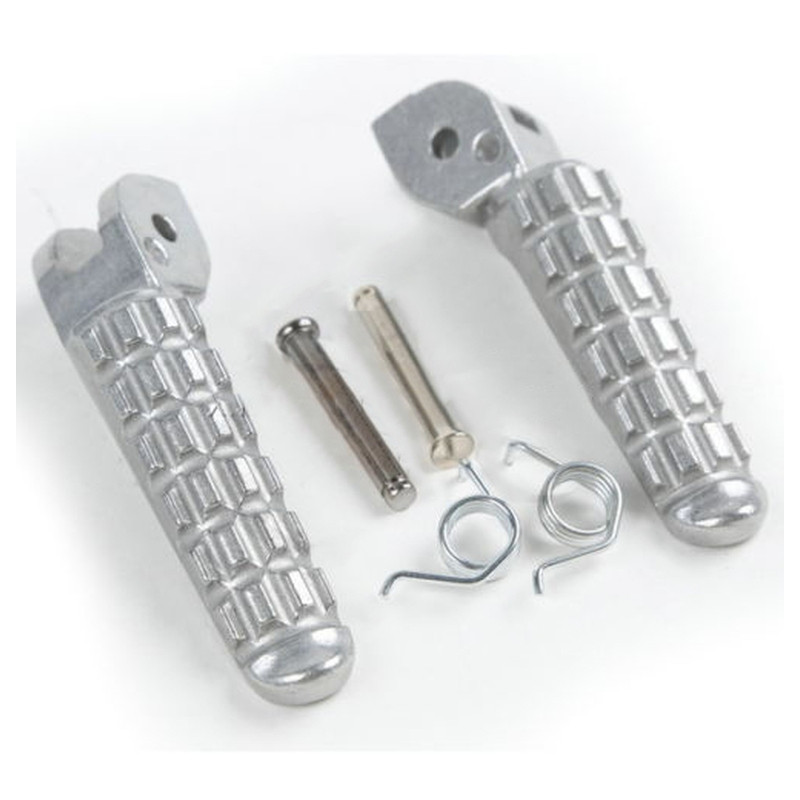BIKETEC PARTS ZESTAW PODNÓŻKÓW (PODNÓŻKI) KIEROWCY KOMPLETNY Z MOCOWANIAMI DUCATI MONSTER 696/796 '09-13 KOLOR SREBRNY