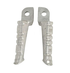 BIKETEC PARTS ZESTAW PODNÓŻKÓW (PODNÓŻKI) HYOSUNG GT 250R '04-17, GT 650R '04-17 KOLOR SREBRNY