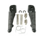 BIKETEC PARTS ZESTAW PODNÓŻKÓW (PODNÓŻKI) KIEROWCY KOMPLETNY Z MOCOWANIAMI KAWASAKI ZX-10R '11-17 KOLOR CZARNY