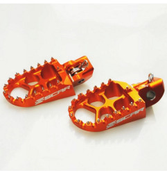 SCAR RACING PODNÓŻKI PEGI ALUMINIOWE EVO KTM SX / SXF / EXC KOLOR POMARAŃCZOWY