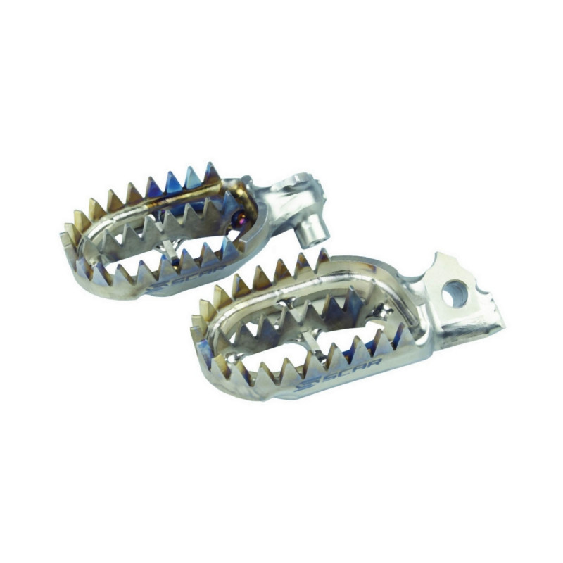 SCAR RACING PODNÓŻKI PEGI TYTANOWE GRIPPER SUZUKI RMZ 250 '10-'25, RMZ 450 '08-'25 (BEZ 2011R.), RMX 450Z '10-'17