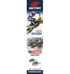 SCAR RACING PODNÓŻKI PEGI TYTANOWE GRIPPER SUZUKI RMZ 250 '10-'25, RMZ 450 '08-'25 (BEZ 2011R.), RMX 450Z '10-'17