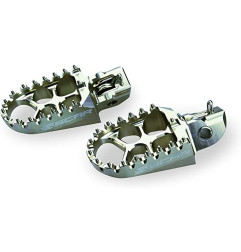 SCAR RACING PODNÓŻKI PEGI ALUMINIOWE KAWASAKI KXF '06-'17, KXF 450 '07-'17, CRF 250 '02-'17 KOLOR TYTANOWY