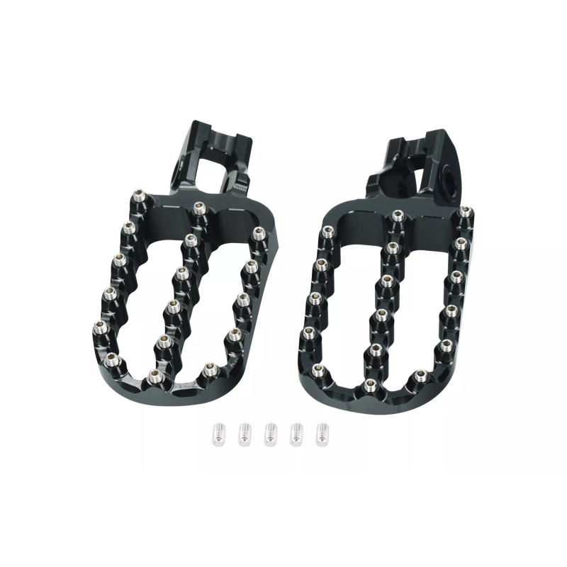 Podnóżki kierowcy kute CNC HLP KTM EXC-F 350 500 17-23 czarne
