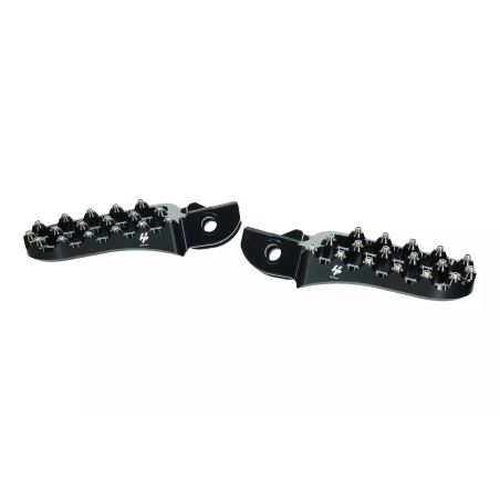 Podnóżki kierowcy kute CNC HLP KTM EXC-F 350 500 17-23 czarne