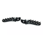 Podnóżki kierowcy kute CNC HLP KTM EXC-F 350 500 17-23 czarne