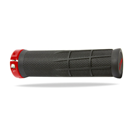 PROGRIP MANETKI PG995 ATV / JET SKI / MTB (22+22MM, DŁ. 130MM) KOLOR CZARNY Z CZERWONĄ BLOKADĄ LOCK-ON (995-357) (995-107)