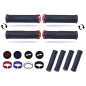 PROGRIP MANETKI PG995 ATV / JET SKI / MTB (22+22MM, DŁ. 130MM) KOLOR CZARNY Z NIEBIESKĄ BLOKADĄ LOCK-ON (995-356)