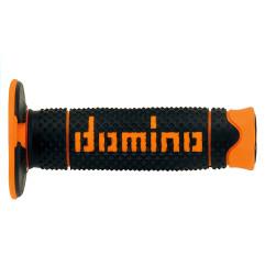 DOMINO MANETKI (GRIPY) OFF ROAD PYRAMID DWUSKŁADNIKOWE KOLOR CZARNY/POMARAŃCZOWY