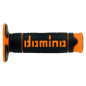 DOMINO MANETKI (GRIPY) OFF ROAD PYRAMID DWUSKŁADNIKOWE KOLOR CZARNY/POMARAŃCZOWY