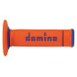 DOMINO MANETKI (GRIPY) OFF ROAD X-TREME DWUSKŁADNIKOWE KOLOR CZARNY POMARAŃCZOWY/NIEBIESKI