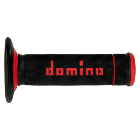DOMINO MANETKI (GRIPY) OFF ROAD X-TREME DWUSKŁADNIKOWE KOLOR CZARNY/CZERWONY