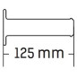 DOMINO MANETKI (GRIPY) ATV/QUAD DOMINO STYLE (22+22MM, DŁ.125MM) BEZ OTWORU CZERWONY