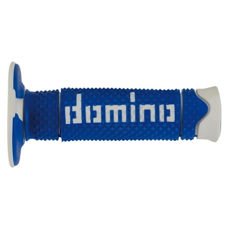 DOMINO MANETKI (GRIPY) OFF ROAD PYRAMID (A260) DWUSKŁADNIKOWE KOLOR NIEBIESKI/BIAŁY