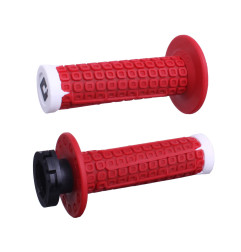 ODI MANETKI OFF ROAD NOMAD MX V2 LOCK-ON GRIP KOLOR CZERWONY BIAŁY