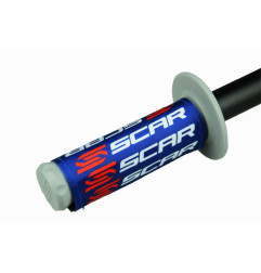 SCAR RACING NAKŁADKI OCHRONNE NA MANETKI KOLOR NIEBIESKI/BIAŁY/CZERWONY