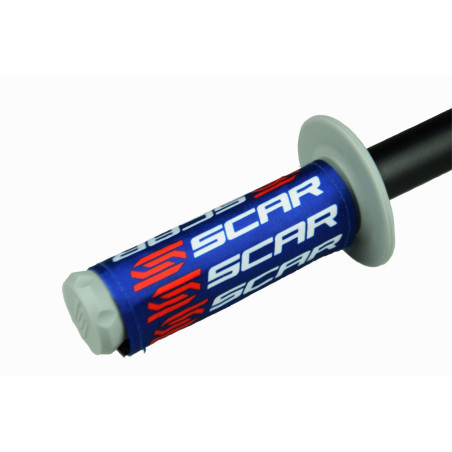SCAR RACING NAKŁADKI OCHRONNE NA MANETKI KOLOR NIEBIESKI/BIAŁY/CZERWONY