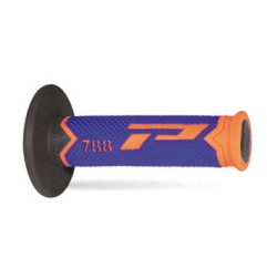 PROGRIP MANETKI PG788 OFF ROAD (22+25MM, DŁ.115MM) KOLOR POMARAŃCZOWY FLUO/NIEBIESKI/CZARNY (TRÓJSKŁADNIKOWE) (788-283)