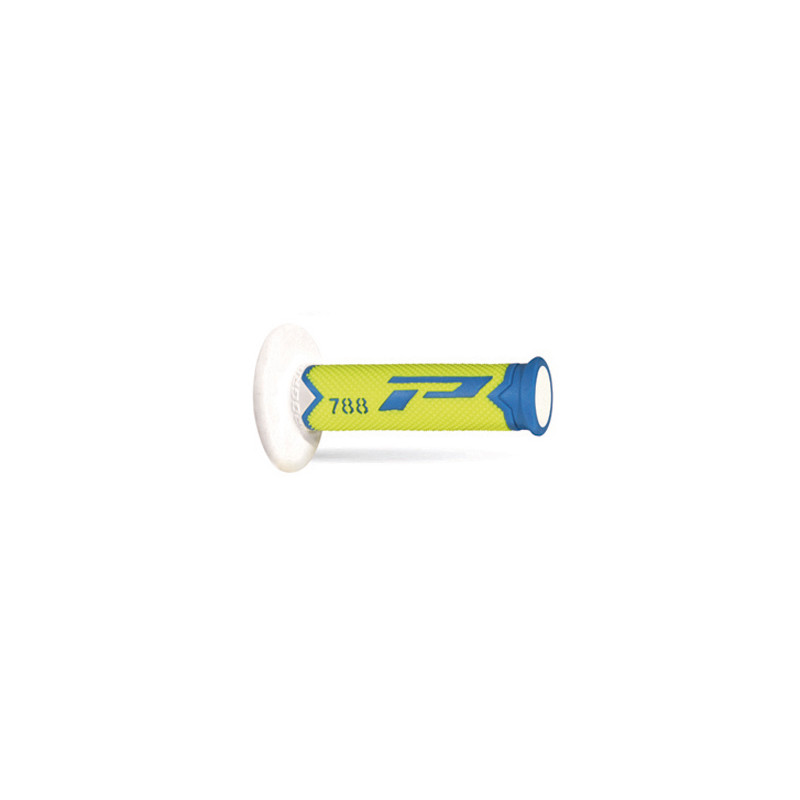 PROGRIP MANETKI PG788 OFF ROAD (22+25MM, DŁ.115MM) KOLOR JASNY NIEBIESKI/ŻÓŁTY FLUO/BIAŁY (TRÓJSKŁADNIKOWE) (788-278)