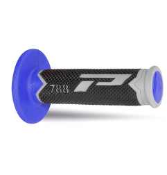 PROGRIP MANETKI PG788 OFF ROAD (22+25MM, DŁ.115MM) KOLOR SZARY/NIEBIESKI/CZARNY (TRÓJSKŁADNIKOWE) (788-213) (PG788/8)
