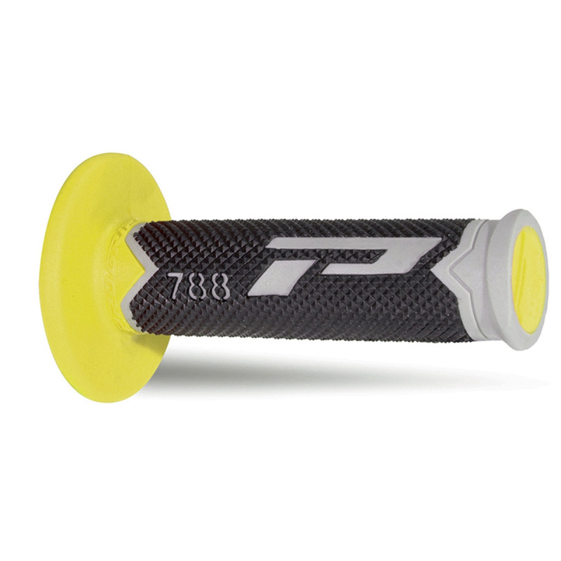 PROGRIP MANETKI PG788 OFF ROAD (22+25MM, DŁ.115MM) KOLOR SZARY/ŻÓŁTY/CZARNY (TRÓJSKŁADNIKOWE) (788-210) (PG788/4)