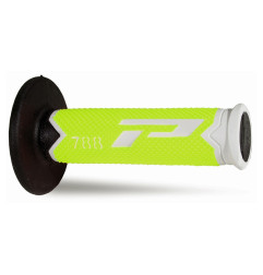 PROGRIP MANETKI PG788 OFF ROAD (22+25MM, DŁ.115MM) KOLOR BIAŁY/ŻÓŁTY FLUO/CZARNY (TRÓJSKŁADNIKOWE) (788-303)